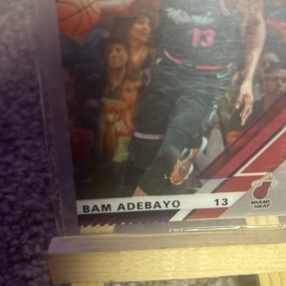 Bam Adebayo Panini Donruss Clearly NBA Basketball #23 Purple Miami Heat - Picture 2 of 4